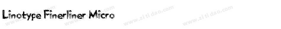 Linotype Finerliner Micro字体转换